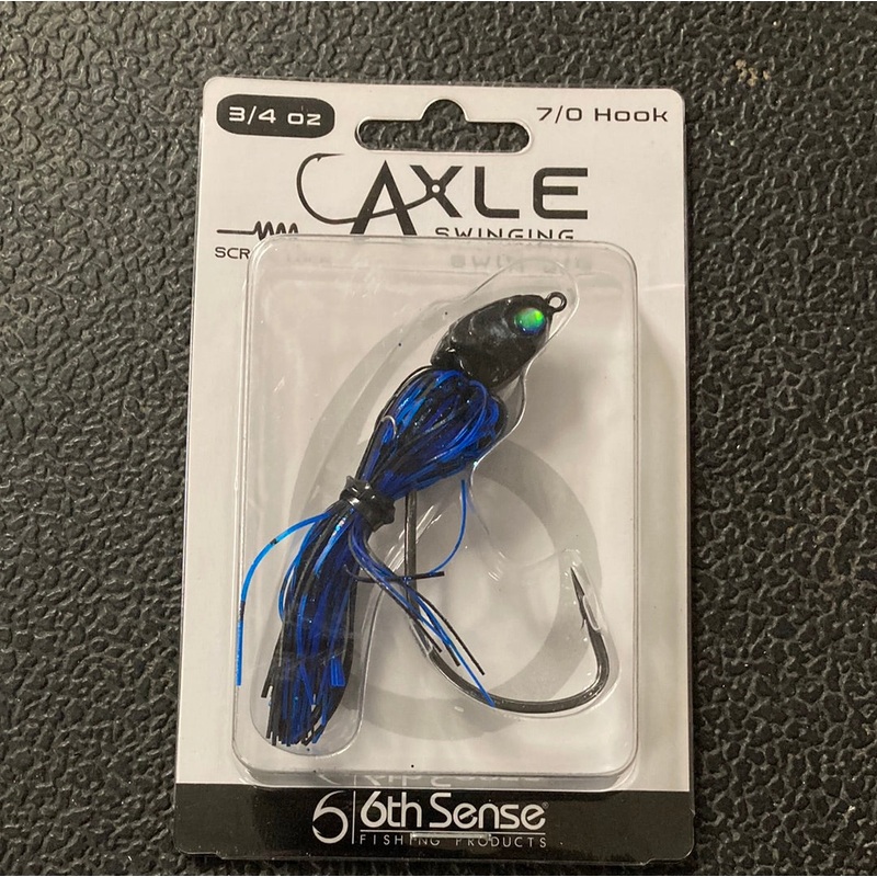 6th Sense Axle Swing Swim Jig 3/4 oz. 7/0  Black N Blue