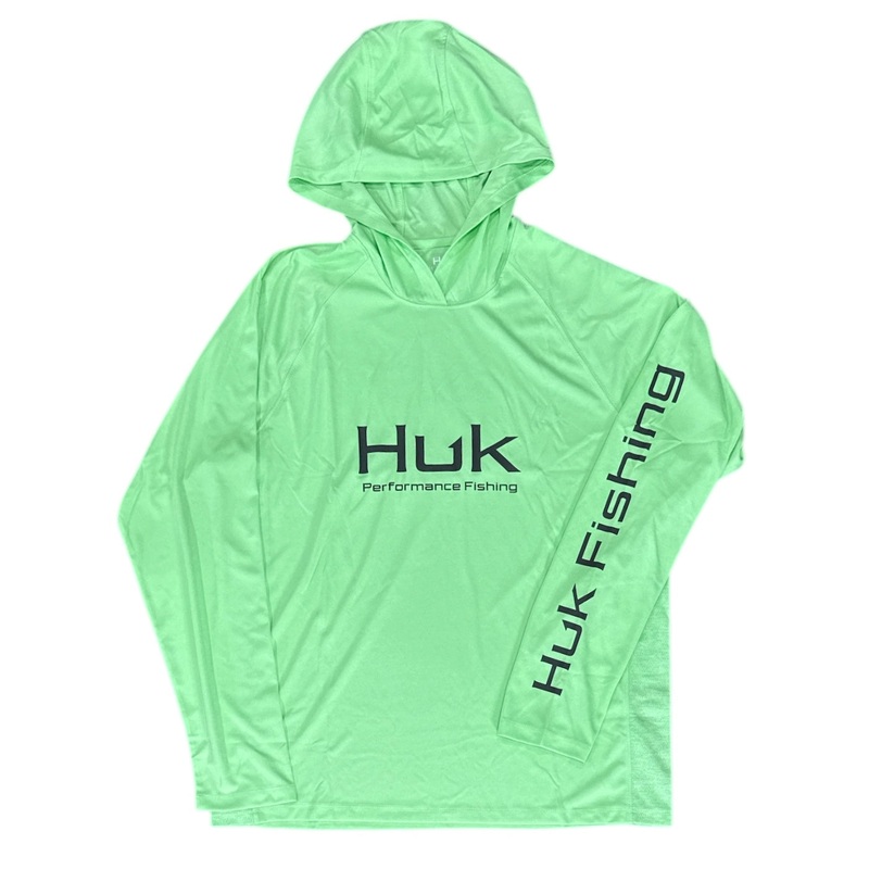 HUK Pursuit Hoodie Green XL