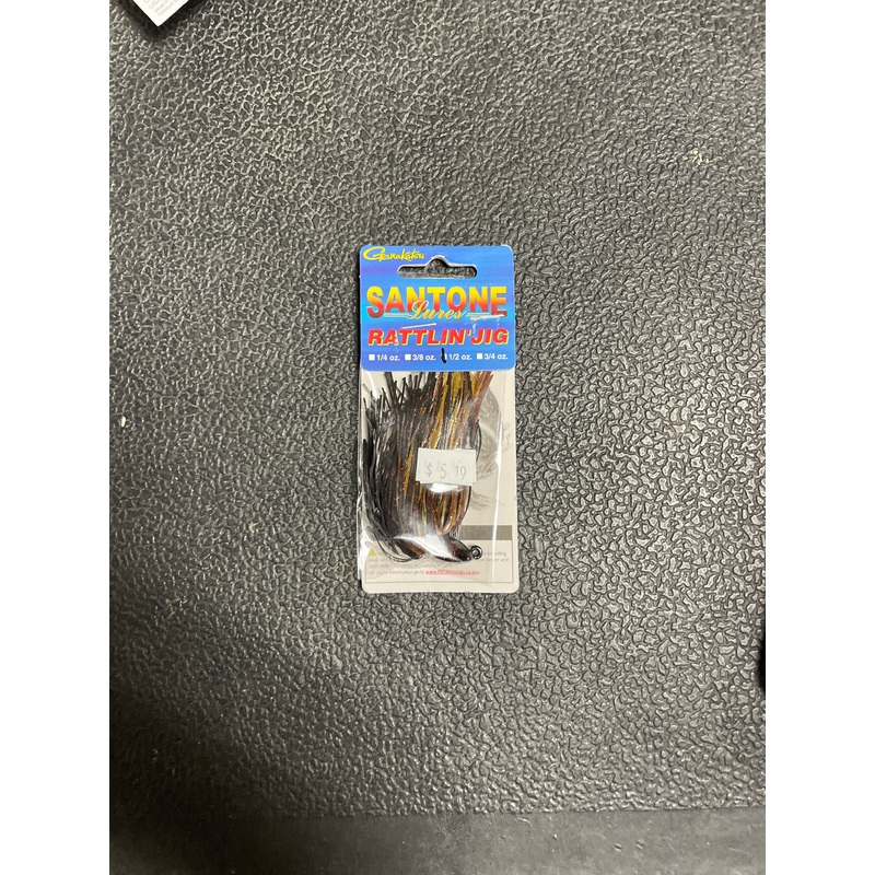 Santone Rattin Jig 1/2 oz Black Brown Amber