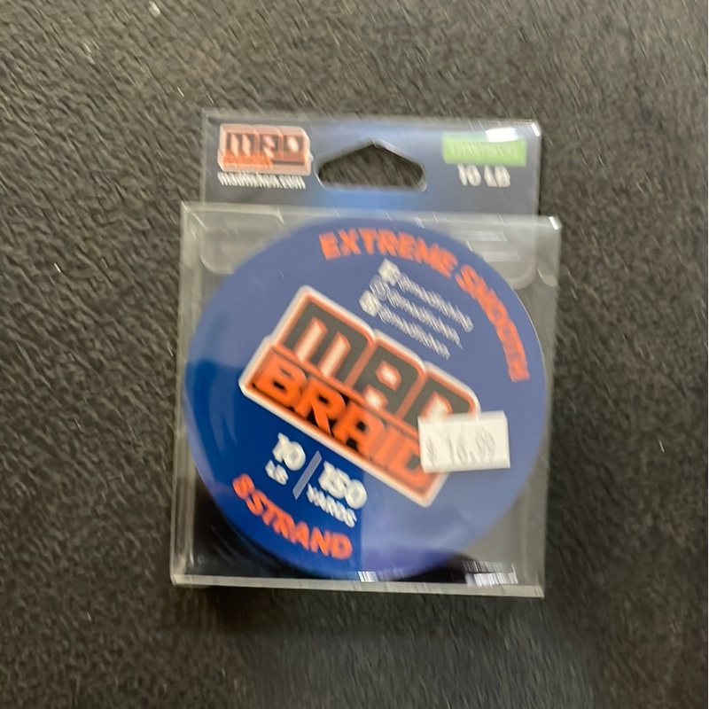 Mad Braid Chartreuse 10 lb 150 Yards