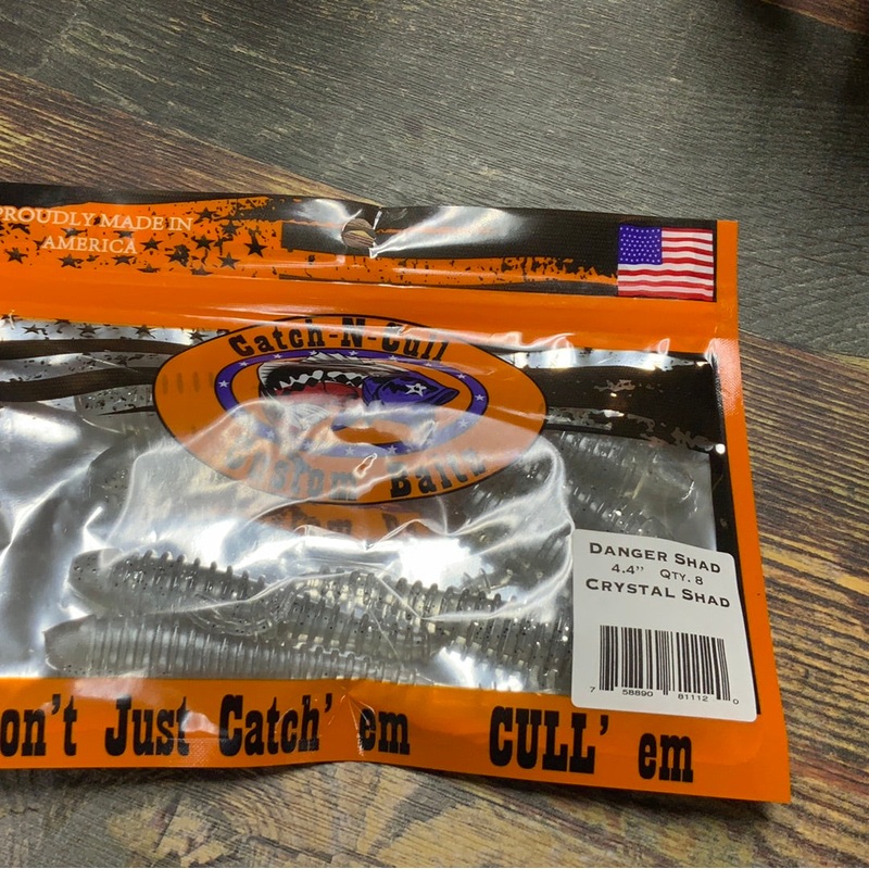 Catch-N-Cull Danger Shad 4.4" Crystal Shad
