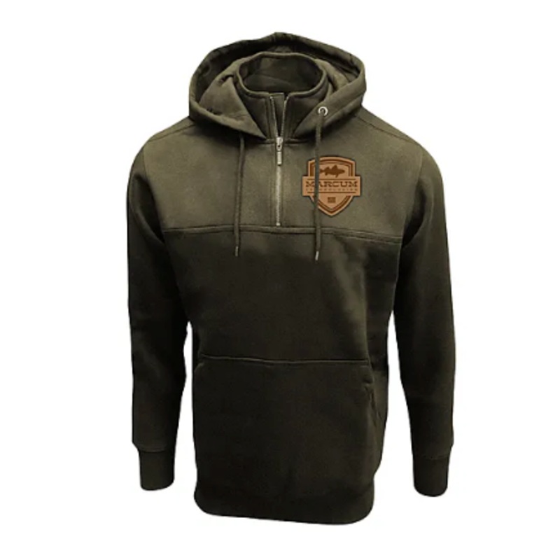 Marcum MTQZHLM 1/4 Zip Hoodie-Loden-Medium