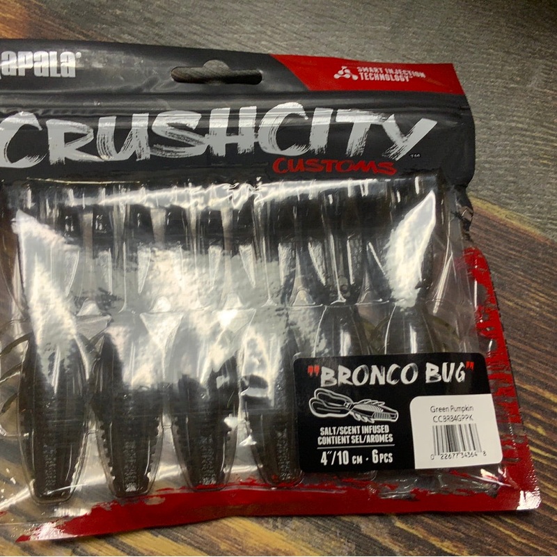 Rapala Crushcity Bronco Bug 4" Green Pumpkin