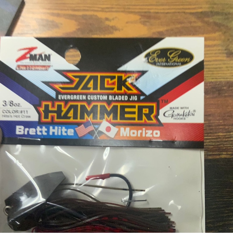 Z Man Jack Hammer Chatterbait 3/8 oz. BHites Hot Craw