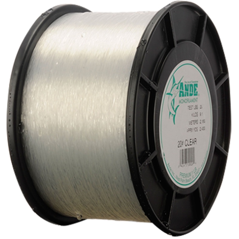 Ande Premium Mono Line 1lb Spool 80lb 600yd Clear