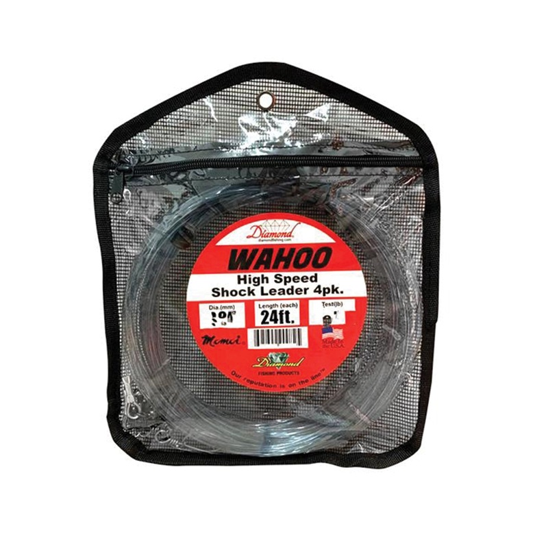 Diamond Fishing Products Wahoo High-Speed Shock Leaders (4 Pack)