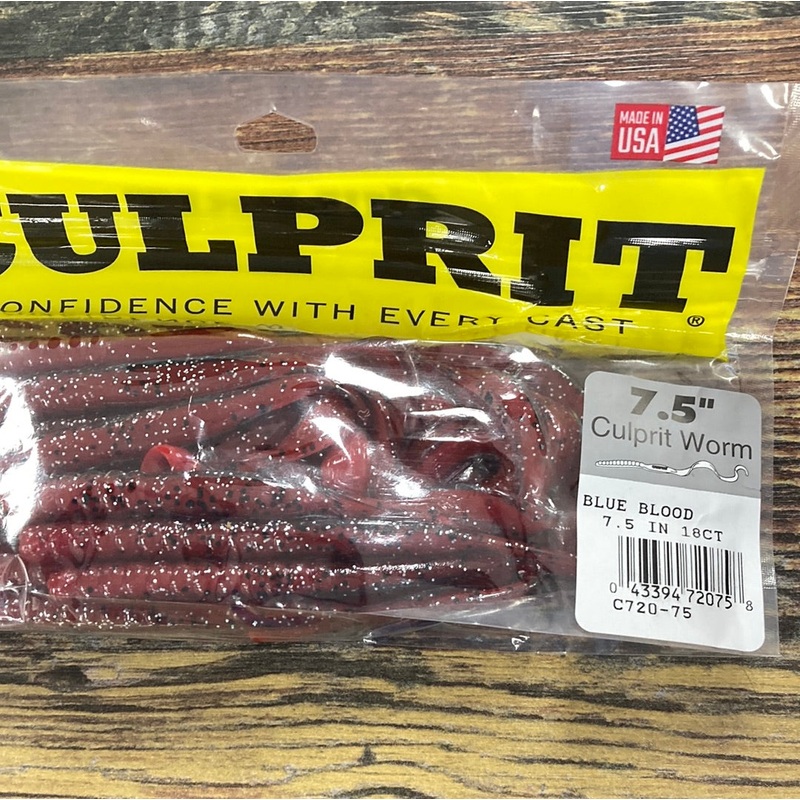 Culprit Worm 7.5" Blue Blood