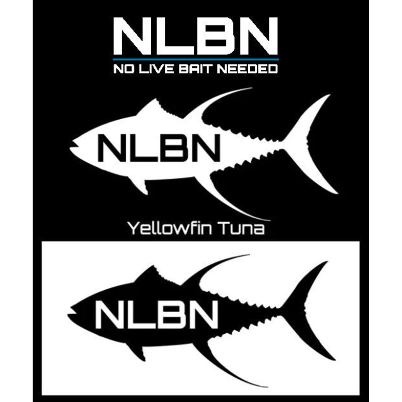 No Live Bait Needed (NLBN) Yellowfin Tuna Decal