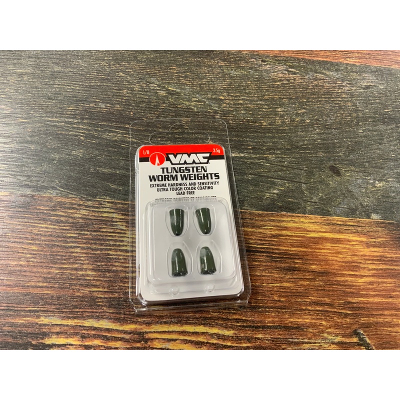 VMC Tungsten Worm Weight 1/8 oz. Green Pumpkin
