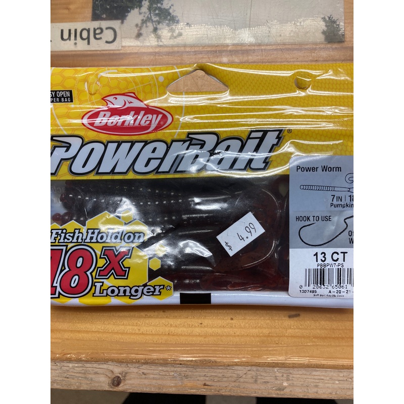 Berkley Power Worm 7 Pumpkin Seed