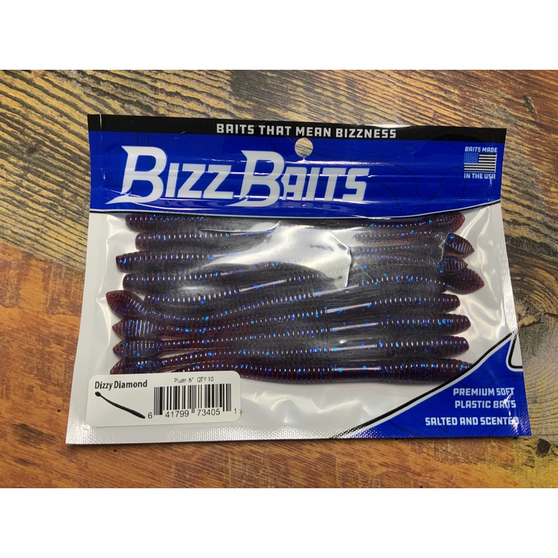Bizz Baits Dizzy Diamond 6" Plum