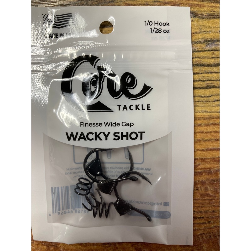 Core Tackle Wacky Shot 1/0 Hook 1/28 oz.