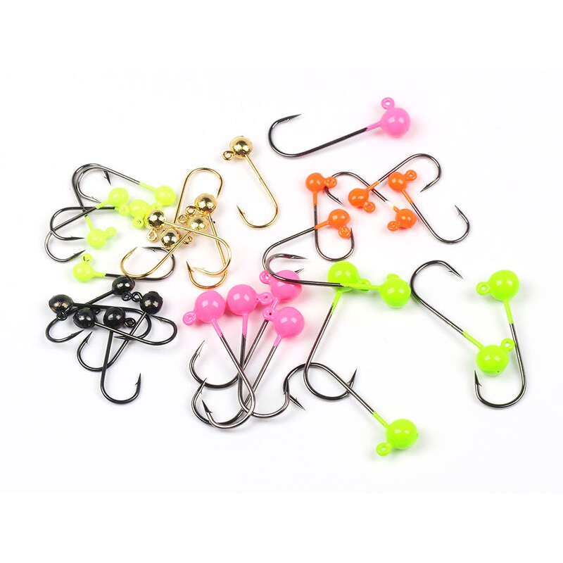 Round Lead Jighead Hook Size#4 5 Pack