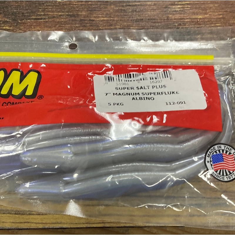 Zoom 7 Magnum Super Fluke - Albino