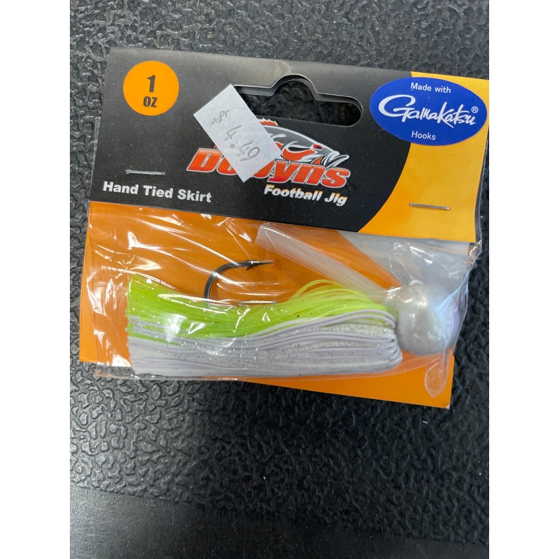 Dobyns Football Jig 1 oz. White Vision