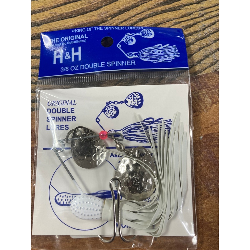 H&H Spinnerbaits 3/8 oz. White/White