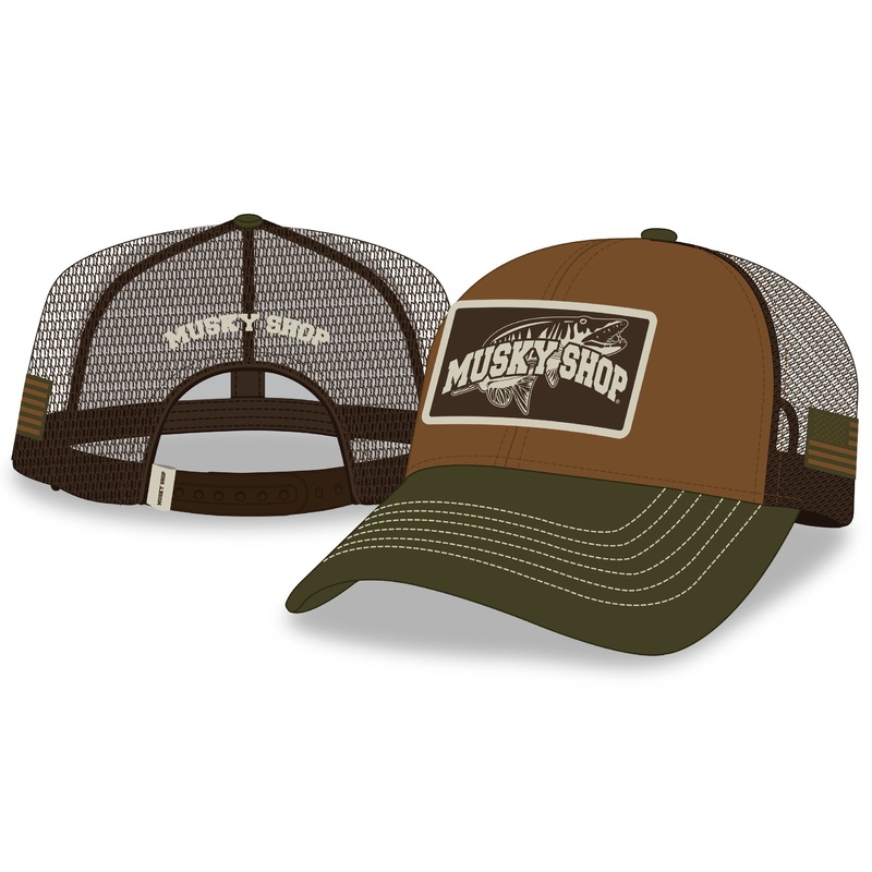 Musky Shop Olive Brown Mesh Cap