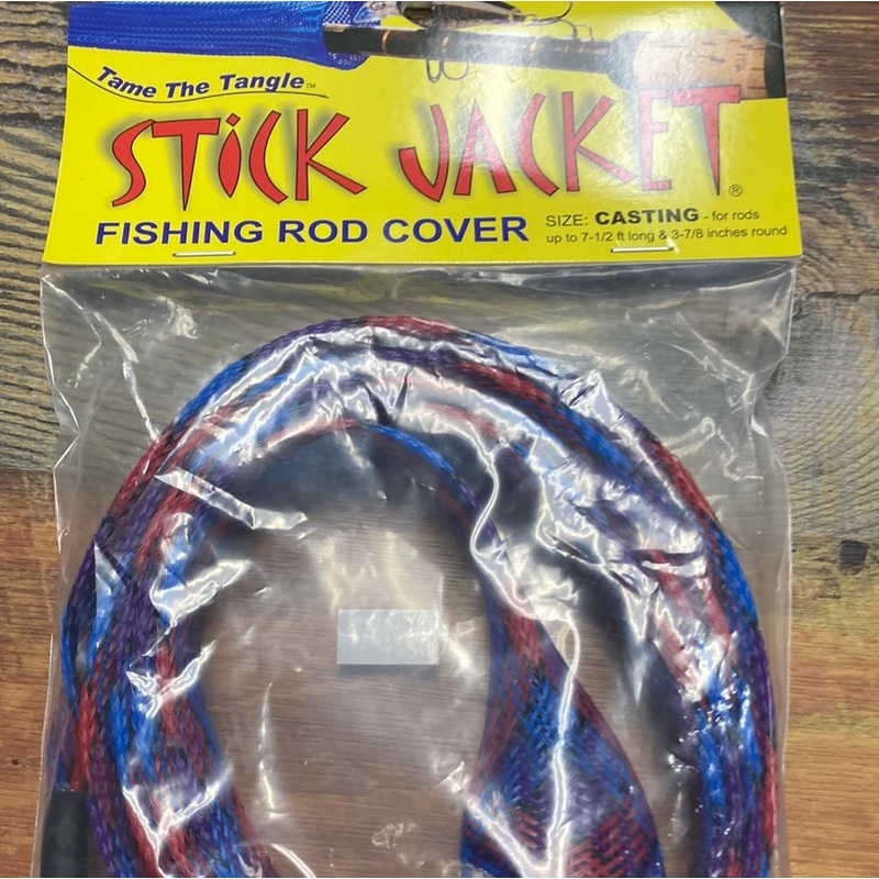 Stick Jacket Rod Cover 7' 1/2" Sz: Casting  Red/Blue