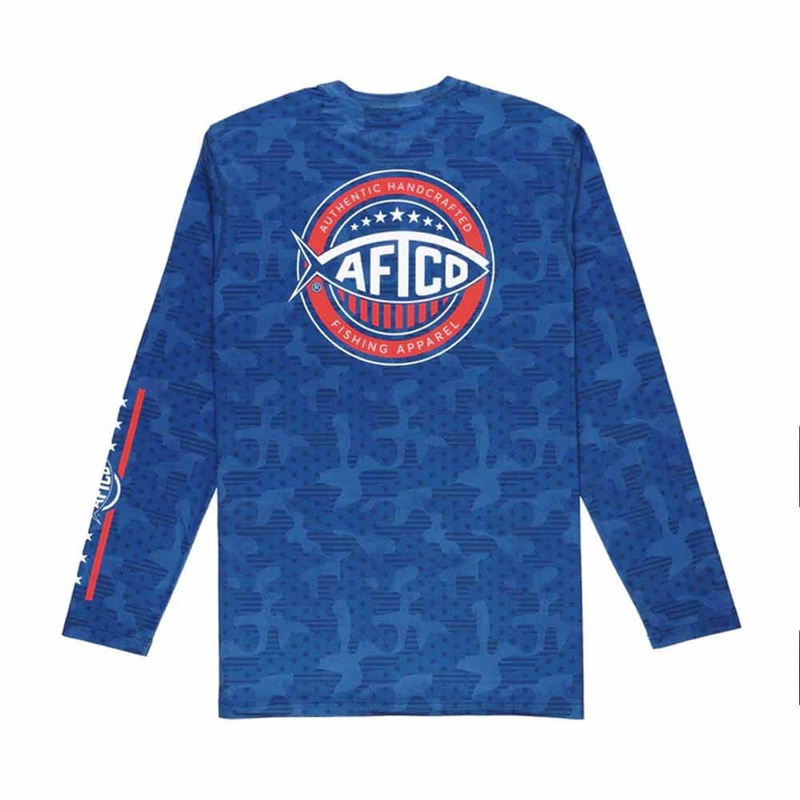 Aftco Titan Usa Camo Tribute L/S Performance Shirt