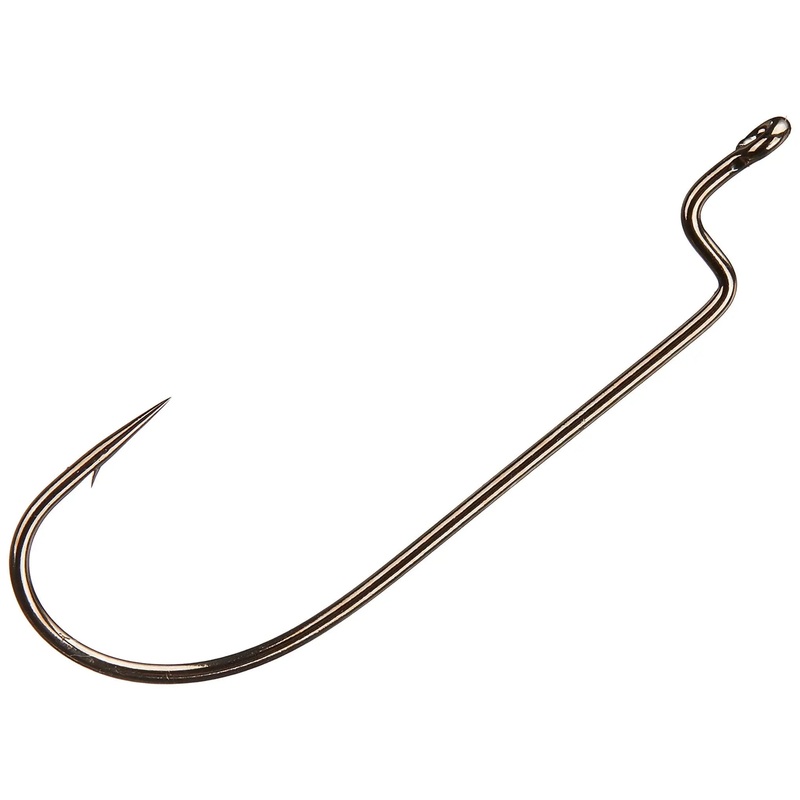 Gamakatsu Worm, Offset Shank, Round Bend Hook "NS Black" 6 Pk