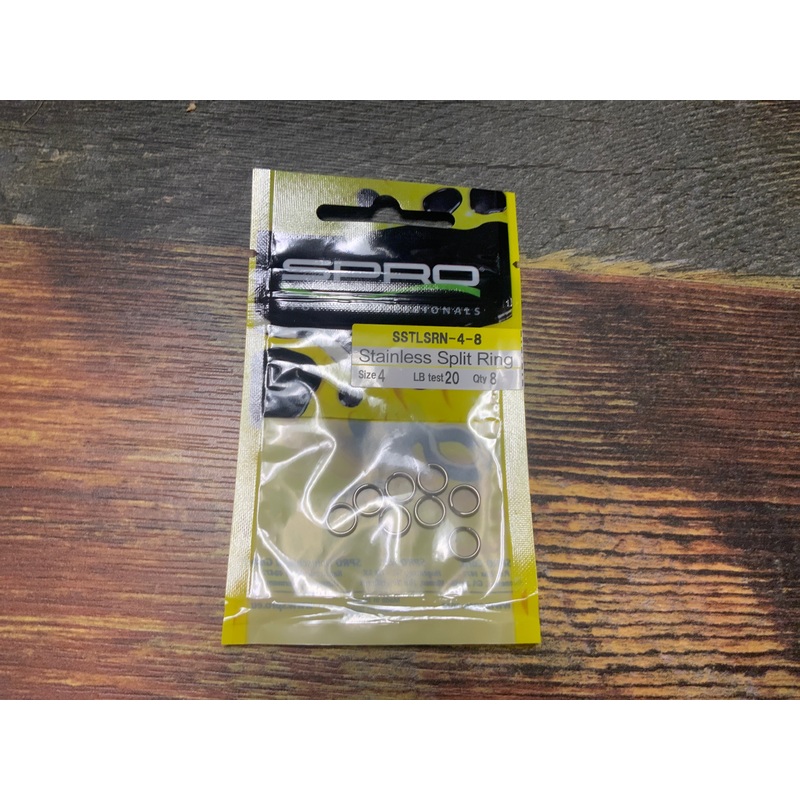 Spro Split Ring 20 LB #4 Stainless