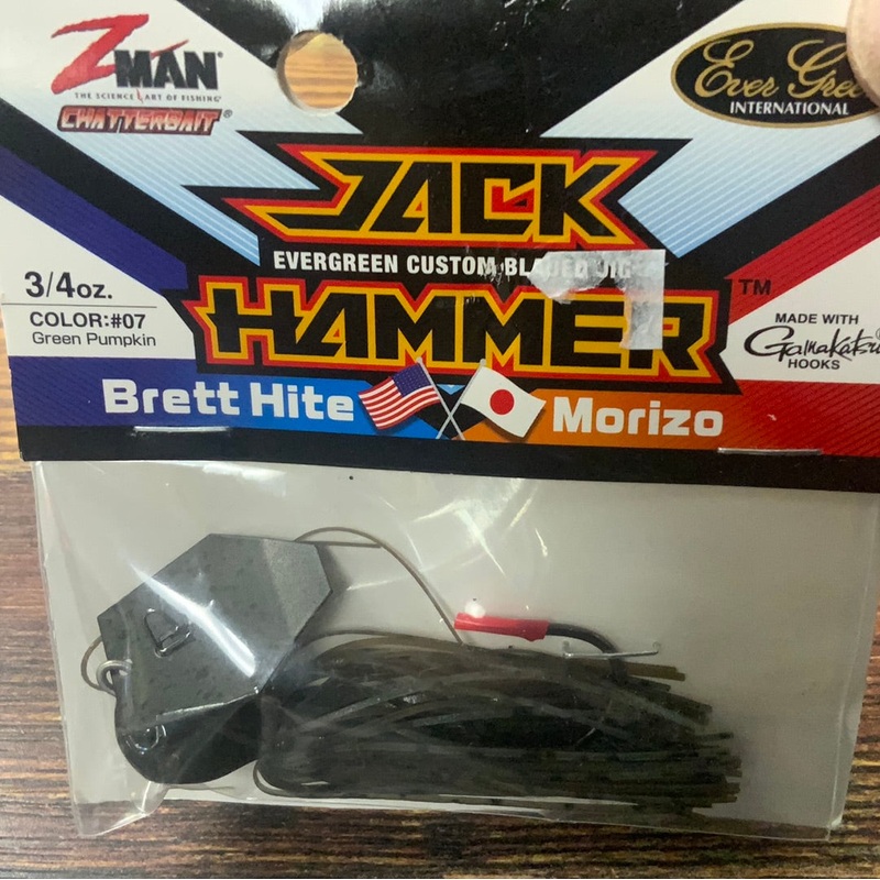 Z Man Jack Hammer Chatterbait 3/4 oz. Green Pumpkin