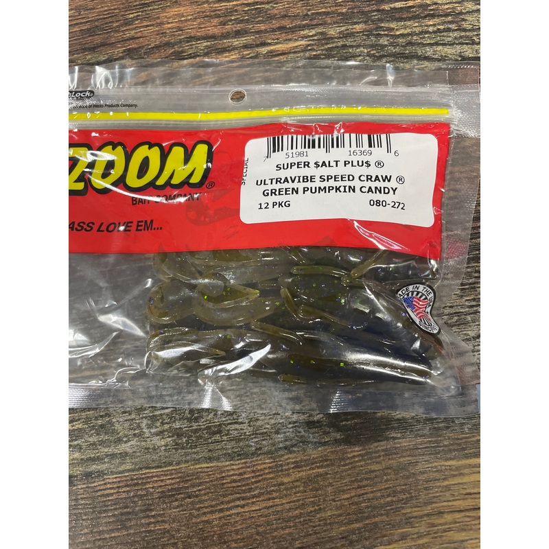Zoom UV Speed Craw - Green Pumpkin Candy