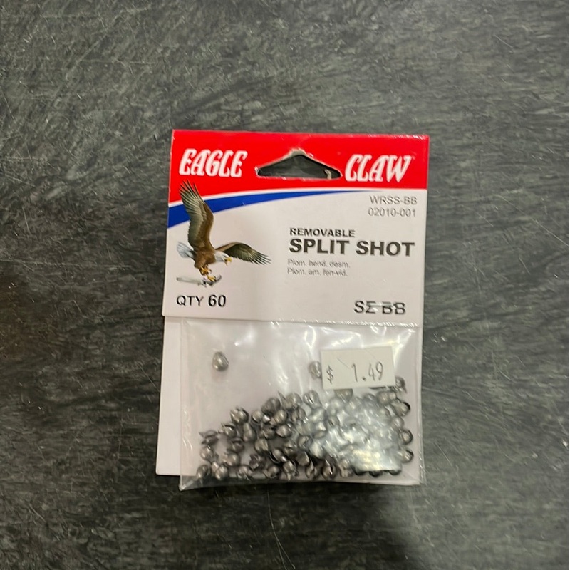 Eagle Claw Removable Split Shot Sz BB
