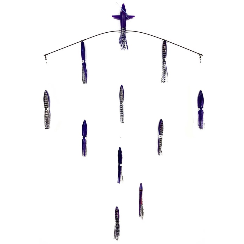 Sterling Tackle 36" Wide Tracker Spreader Bars - Bulb Squids