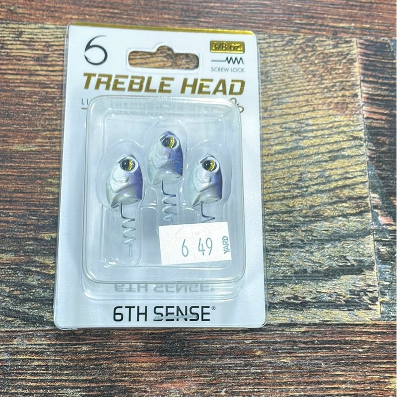 6th Sense Treble Head 3/8 oz. Baby Shad