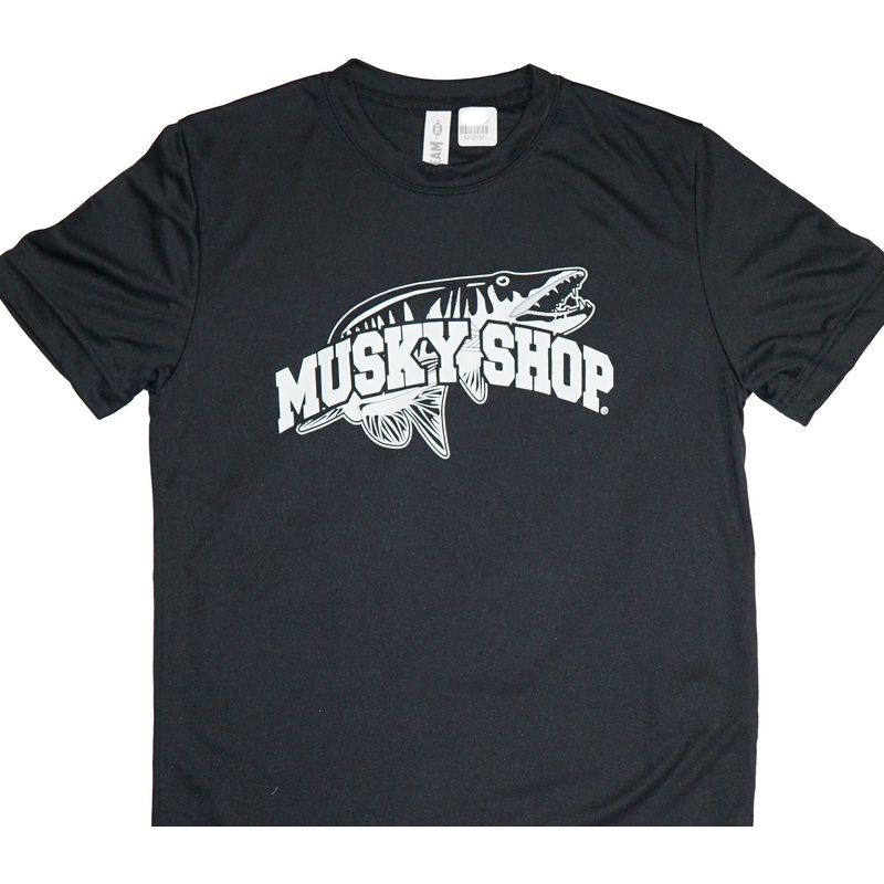 Musky Shop Basic Training Youth Crew Neck T-Shirt Black White