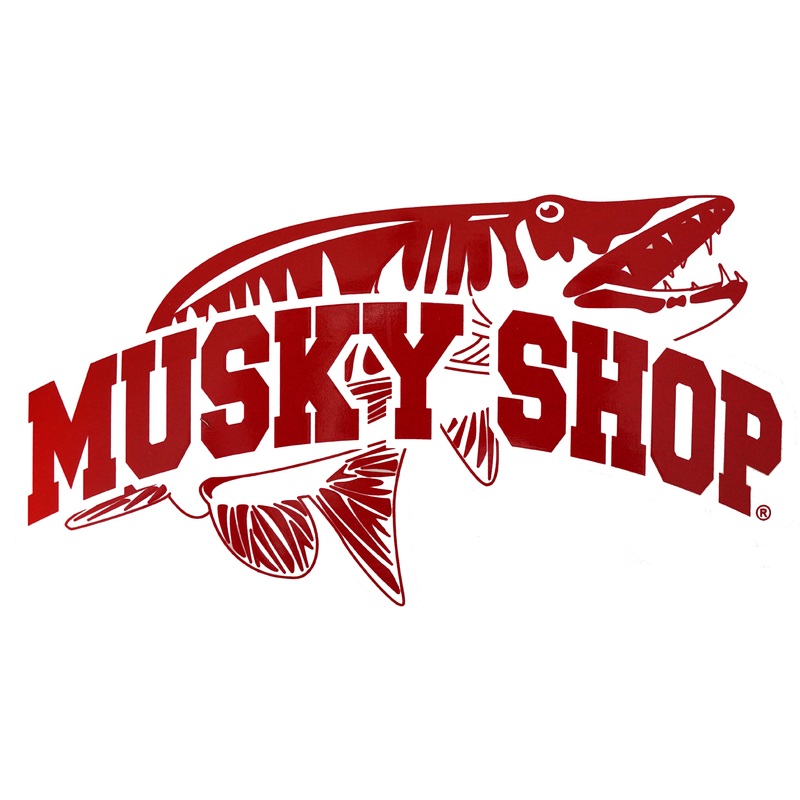 Musky Shop Window Decals 5 Colors