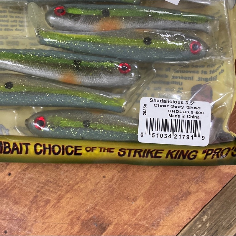 Strike King Shadalicious Clear sexy Shad