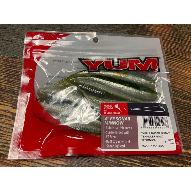Yum FF Sonar Minnow 4" Tenkiller Gold