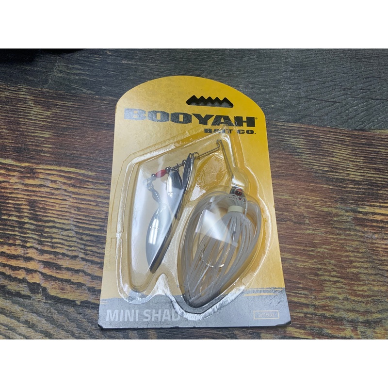 BOOYAH Mini Shad Spinner Bait 3/8 oz. Chrome/Pearl Shiner