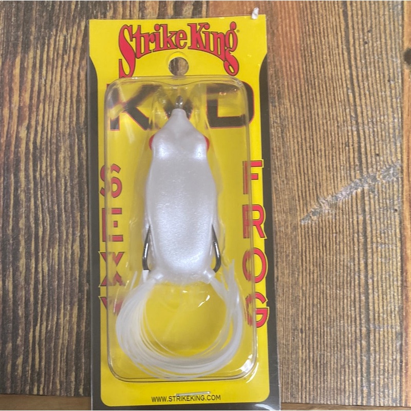 Strike King KVD Sexy Frog Pearl White