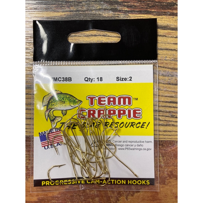 Team Crappie Cam Action Size 2 - Gold