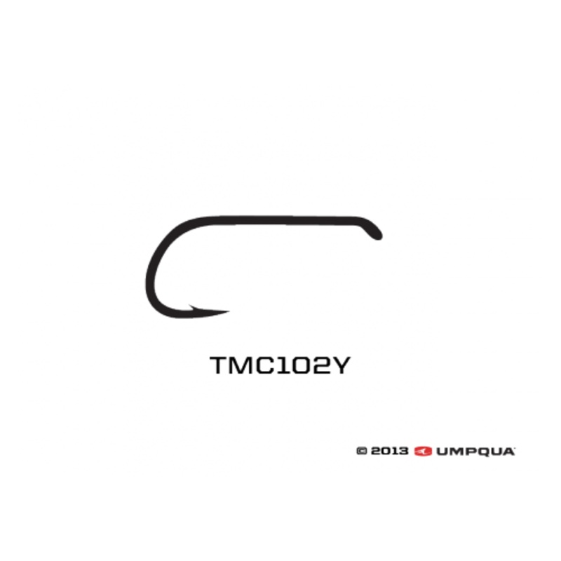 Tiemco TMC 102Y Down Eye Hooks - 100 Pack