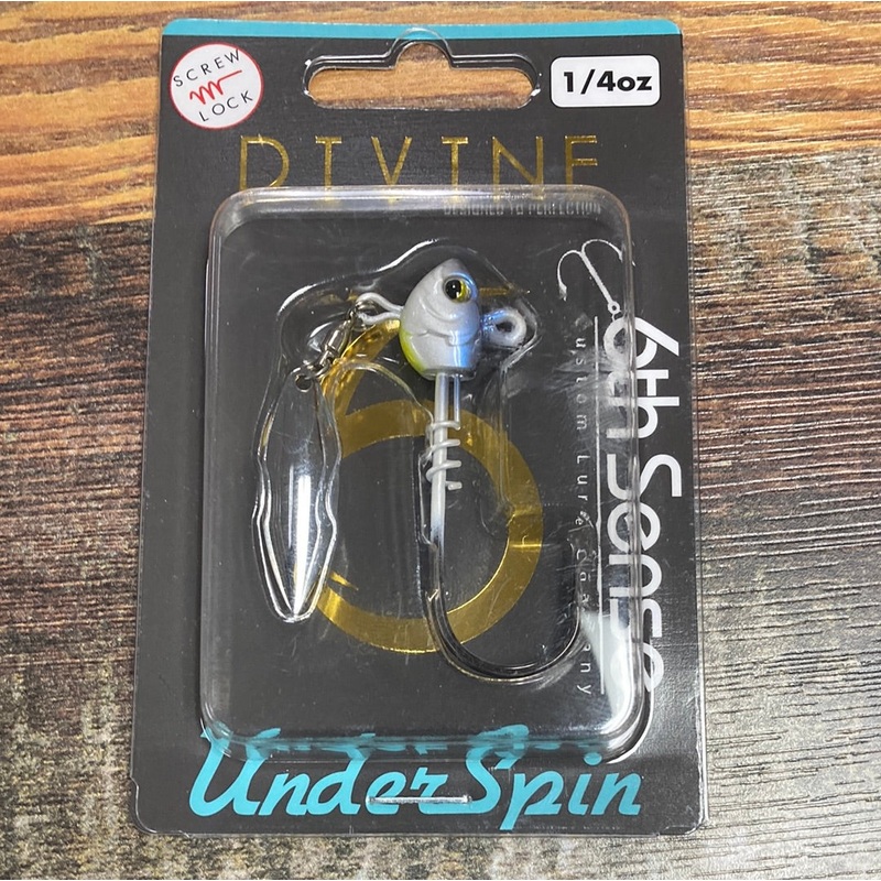 6th Sense Divine Under Spin 1/4 oz. Shad Treuse