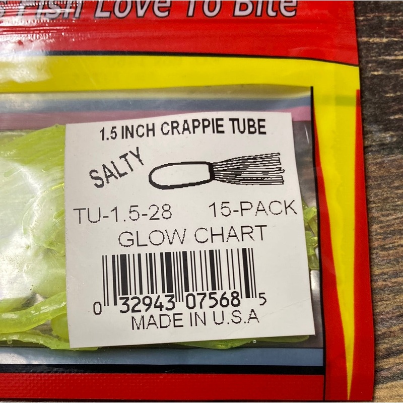 Arkie 1.5 Crappie Tube Glow-Chart