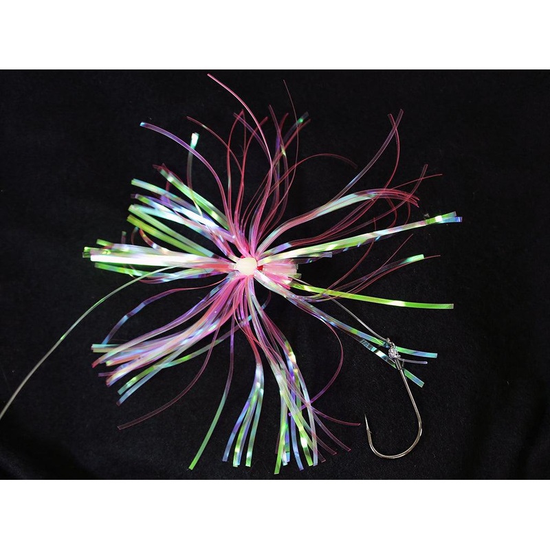 Jigging World Hi-Lo Flasher Rigs with Grub Holder Hooks