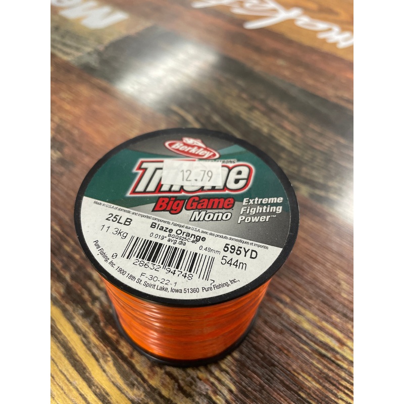 Trilene Big Game Mono 25 lb. 595 yd Orange