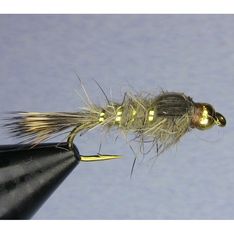 Gold Ribbed Hare's Ear - Bead Head( Size 12)