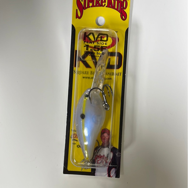 Strike King KVD 1.5 Flat Side Chartreuse Shad