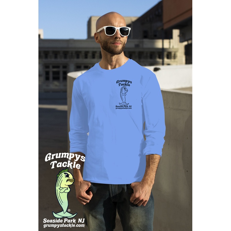 Grumpys Tackle Printed Logo Long Sleeve T-Shirt
