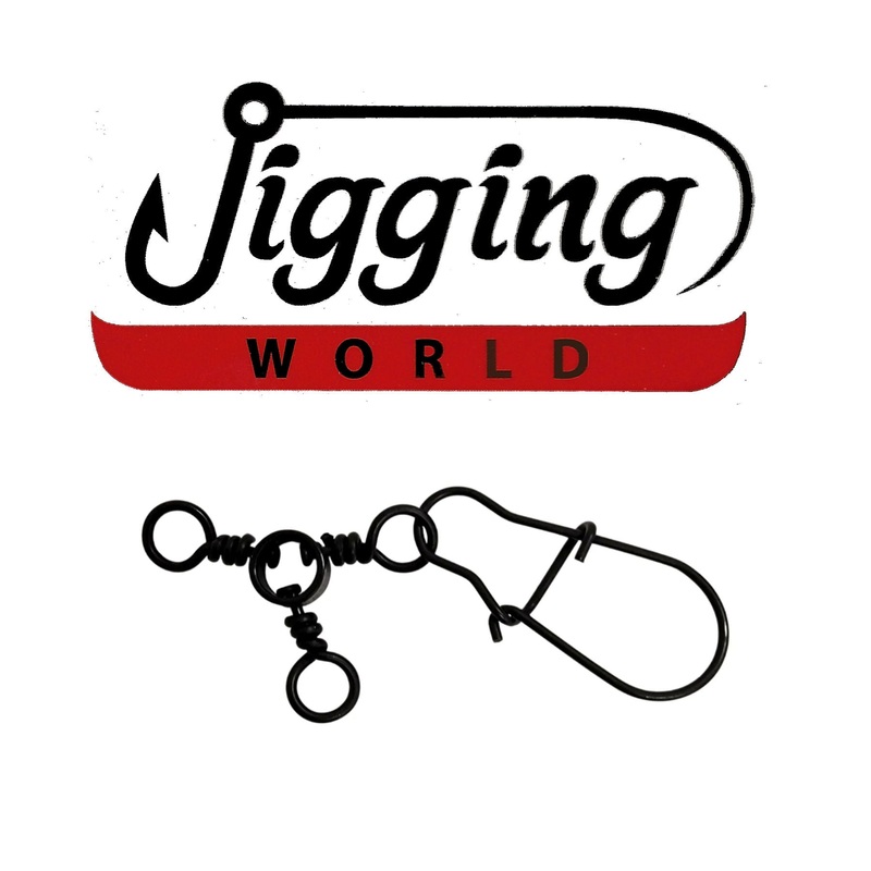 Jigging World 3 Way Swivels with Duo Lock Snap