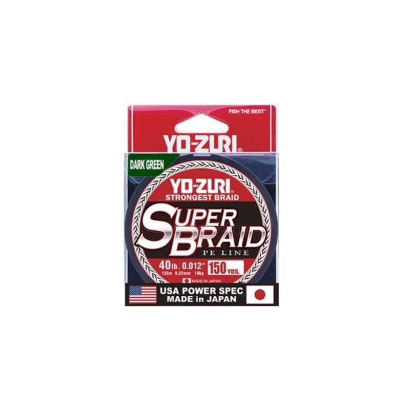 Yo-Zuri Superbraid Braided Line Dark Green