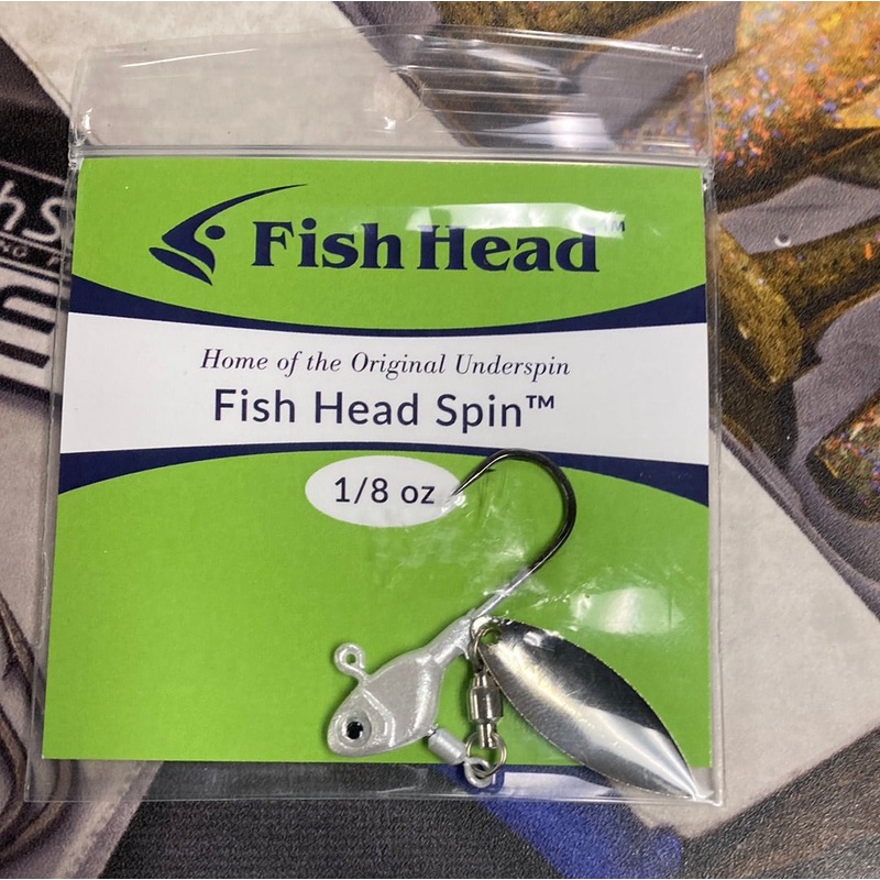 Fish Head Spin 1/8 oz. Pearl White
