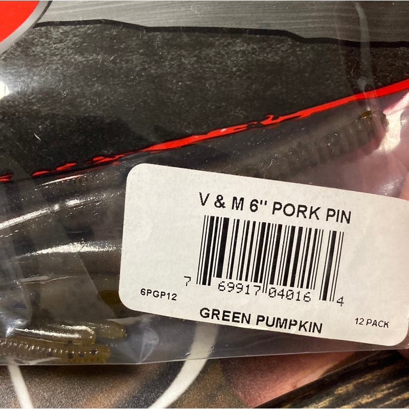 V&M Pork Pin 6" Green Pumpkin