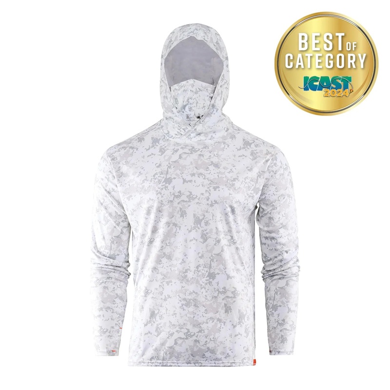 Grundens Tough Sun Masked Hoodie "Squall Camo"